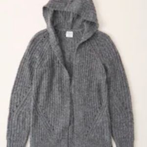 NEW Abercrombie Kids gray cardigan with tags.